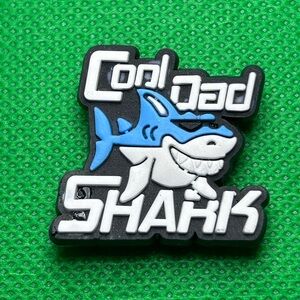 🌼 (5/$10 or 10/$15) NEW “Cool Dad Shark” Croc Charm Collection Shark